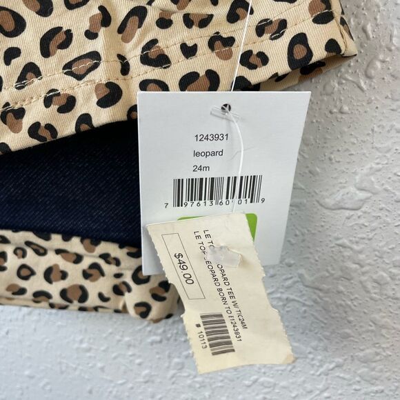 NWT Le Top Leopard Matching Top and Pants Size 24 Months - Picture 4 of 4
